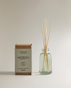 Zara Home Аромадиффузор Fleur de Musc 100 мл, тростниковые палочки микадо, аромат цветочный древесный, Розовый