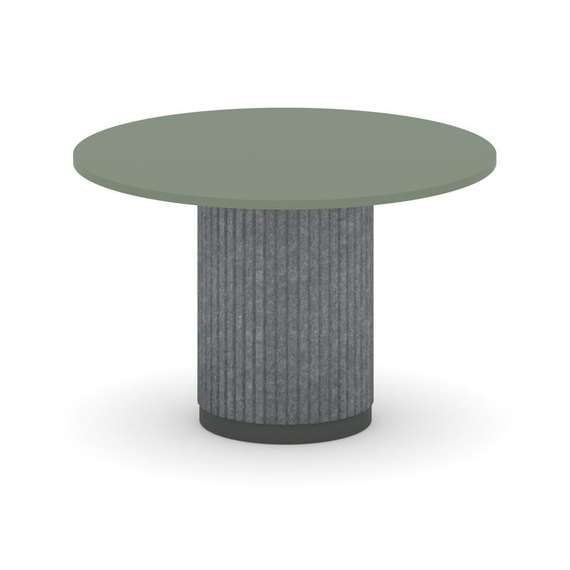 Felto Стол переговорный круглый D=1200 PR.C.SPRG-005.D Кобо/Металл Антрацит/Морская Галька 1200*1200