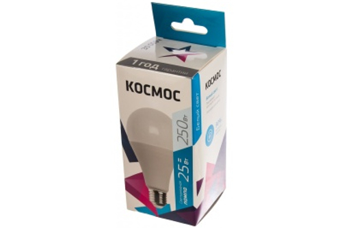Лампа светодиодная Космос 25W Е27 А65 4500К 220В