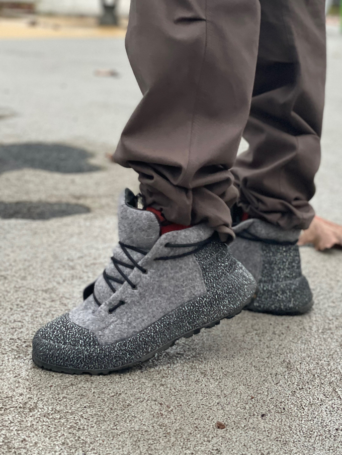 AIRSHOES Gray Sherst + Matrix