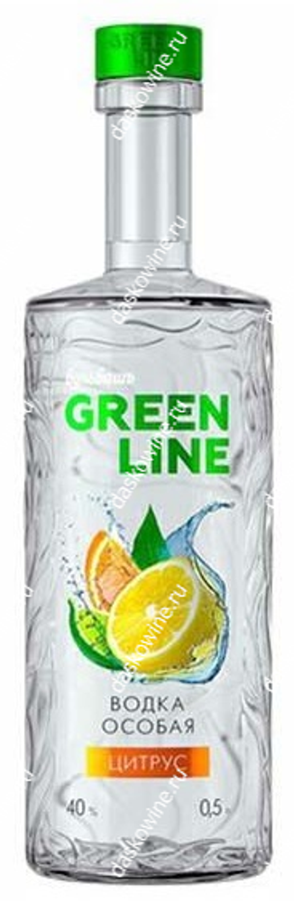 Водка особая Бульбашъ Гринлайн Цитрус 0,5 40% (Завод Бульбашъ) Беларусь