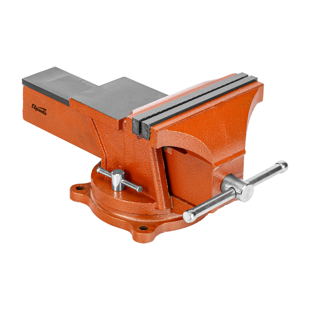 Тиски слесарные, 200 мм, поворотные, с наковальней Sparta