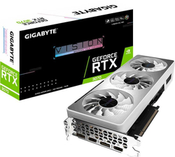 Видеокарта Gigabyte PCI-E 4.0 GV-N3070VISION OC-8GD 2.0 LHR NV RTX3070 8192Mb 256 GDDR6