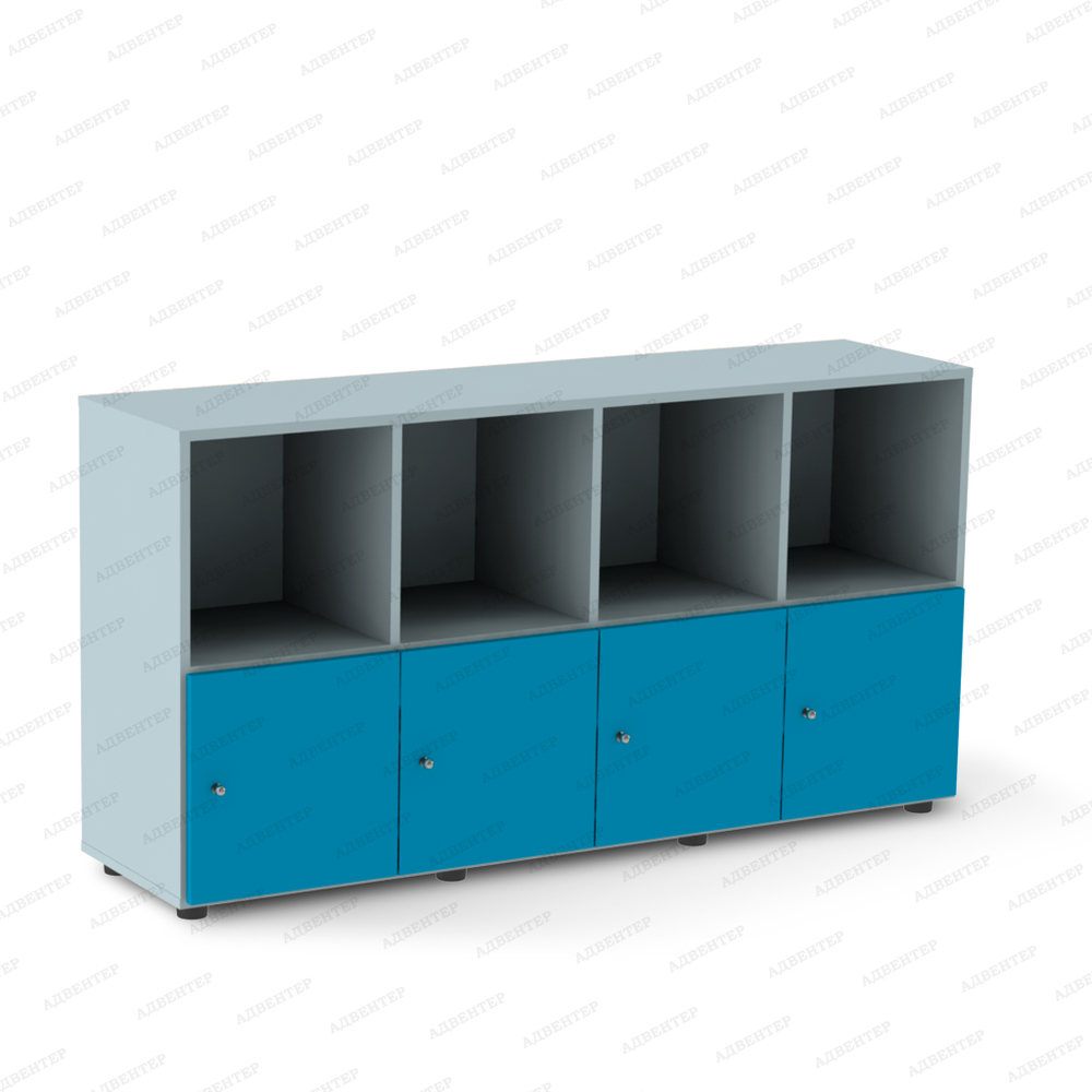 серый/синий односторонний