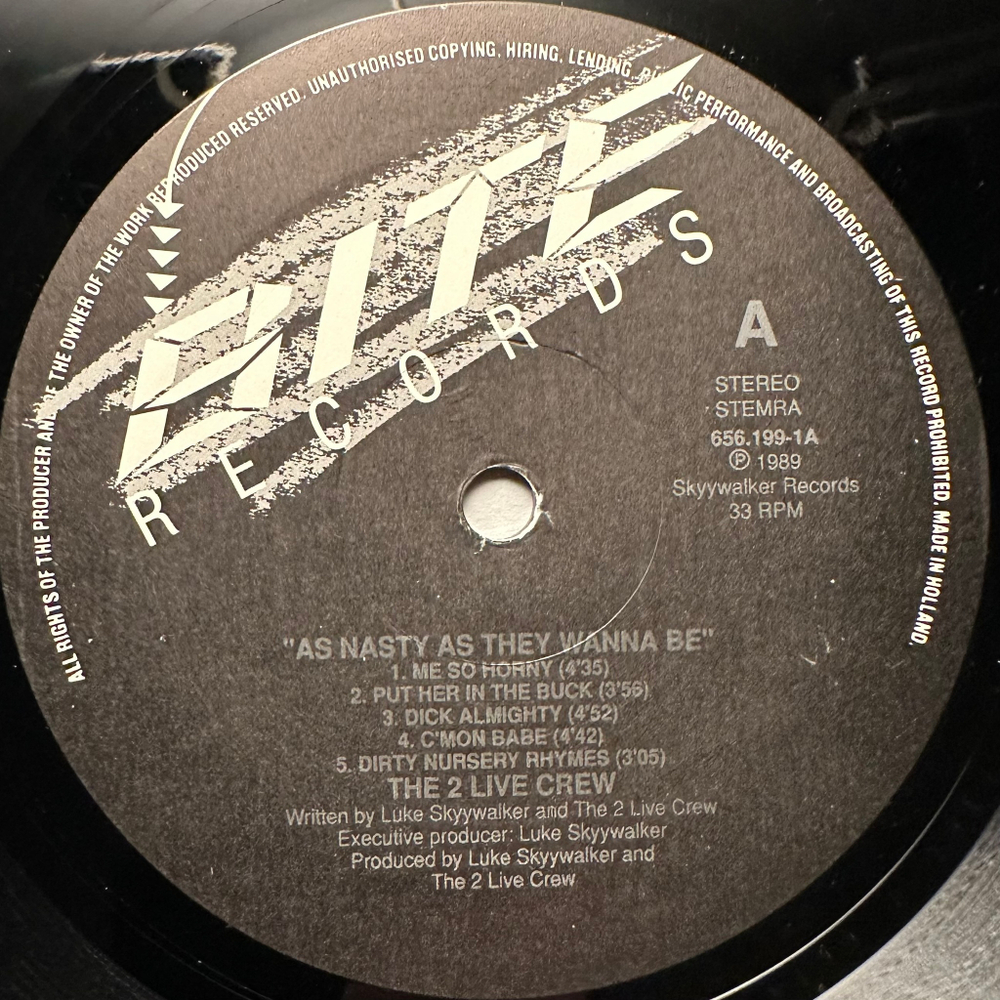 The 2 Live Crew - As Nasty As They Wanna Be 2LP (Голландия 1989г.)