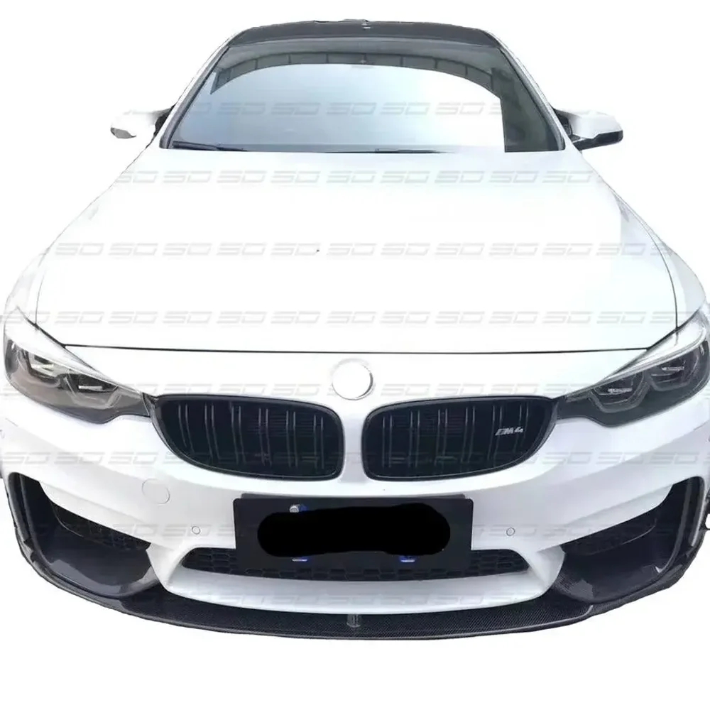 Карбоновая губа переднего бампера для BMW M3 F80 / M4 F82 / F83 БМВ