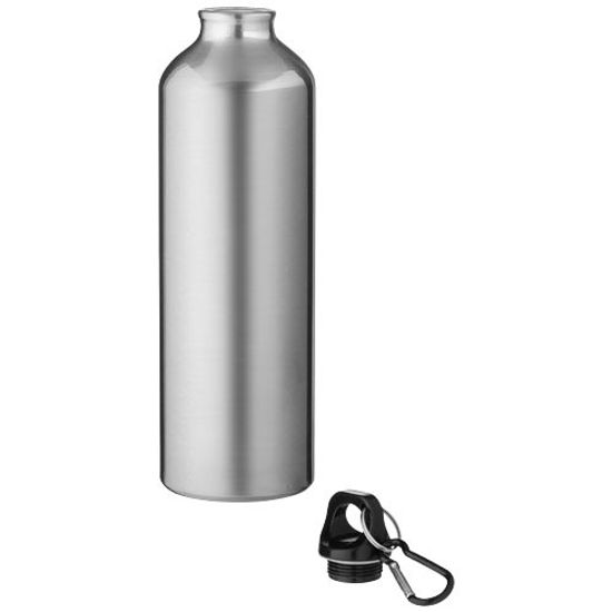 Бутылка для воды с карабином Oregon из переработанного алюминия, сертифицированного по стандарту RCS, объемом 770 мл