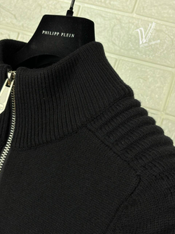 Кофта на молнии Philipp Plein из теплой шерсти