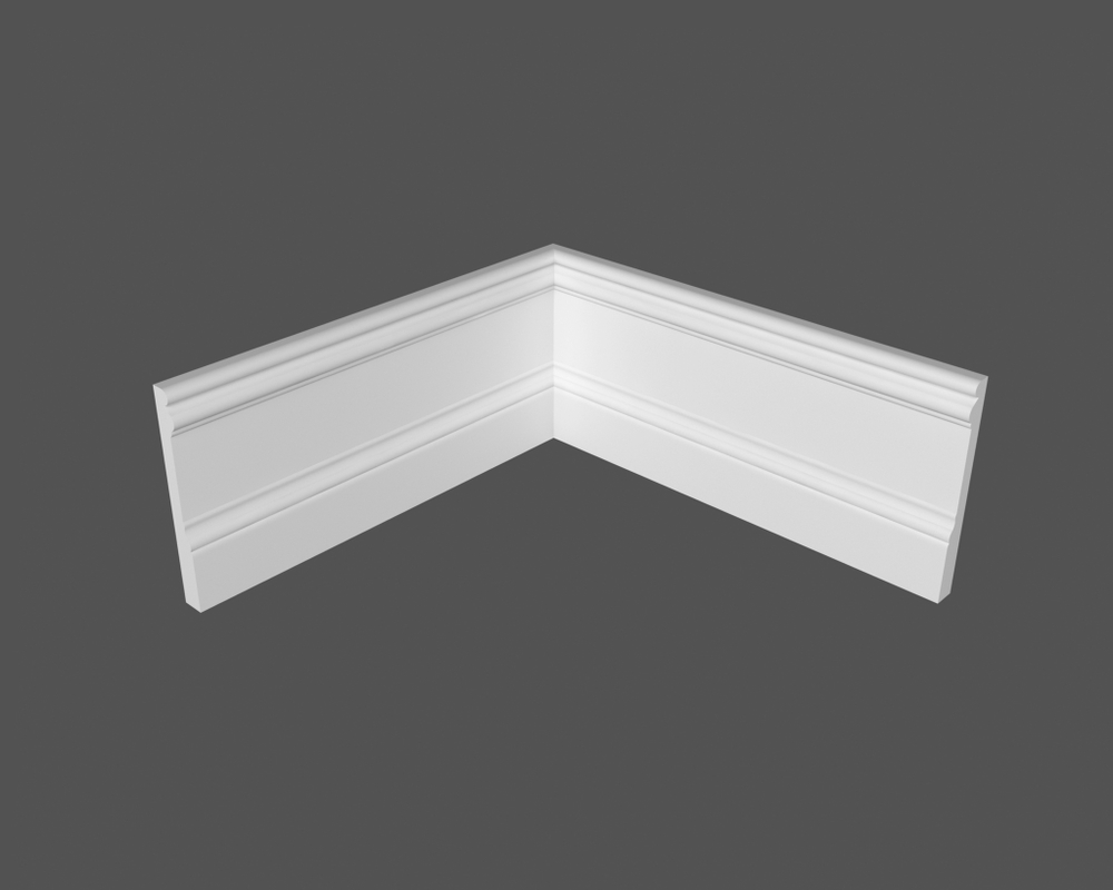 Плинтус напольный под покраску P15.134.16 МДФ Deartio 134x16x2070 мм