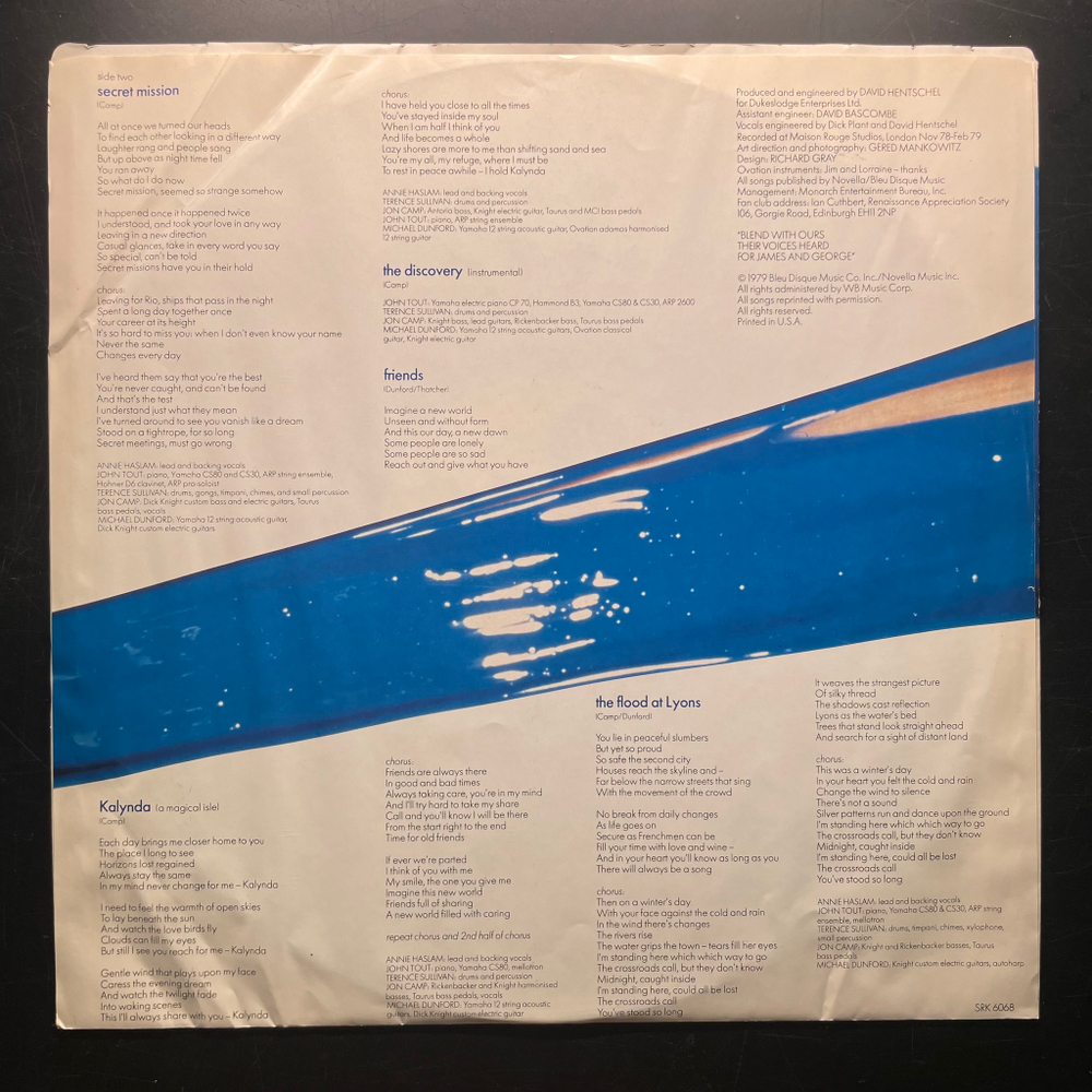 Renaissance – Azure D'or (США 1975г.)