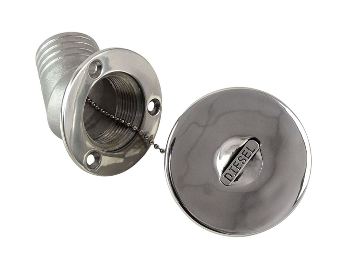 Горловина заливная для дизтоплива, угловая, под шланг 38 мм