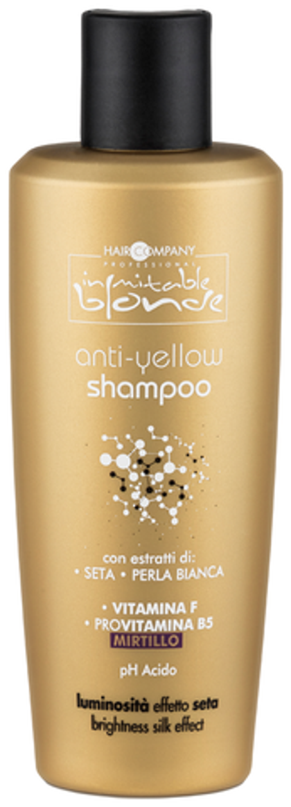 INIMITABLE BLONDE Anti-Yellow Shampoo 250ml Шампунь для волос, блокирующий жёлтый оттенок