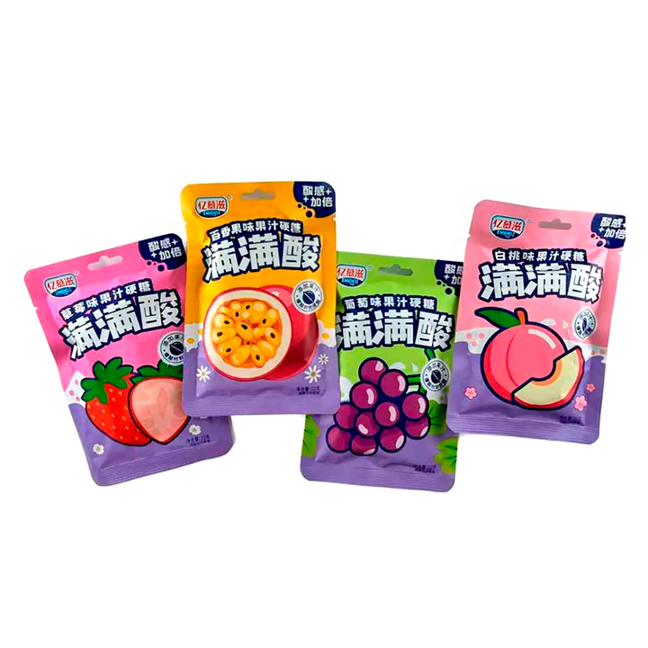 Конфеты кислые Emooz вкус персик 22 г