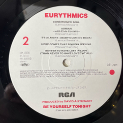 Винтажная виниловая пластинка LP Eurythmics Be Yourself Tonight (Japan 1985) (Obi) Sisters Are Doing It For Themselves