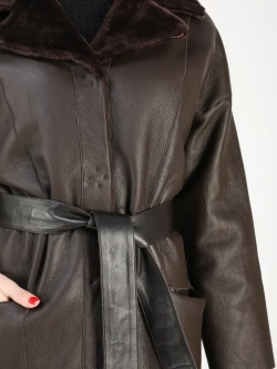 Дубленка зимняя шуба натуральная двухсторонняя оверсайз