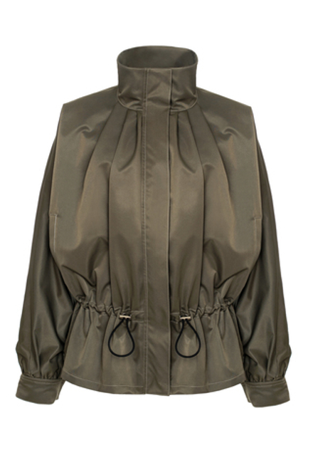 “Air jacket” Ветровка с драпировкой на молнии.