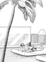 Memories. Post Card. Coloring book