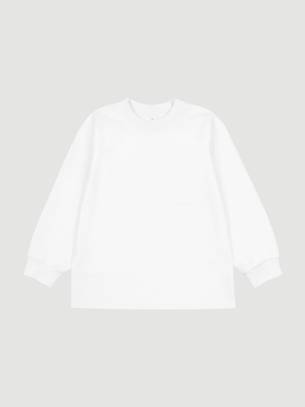 Лонгслив оверсайз Mjölk White, из плотного хлопка, уценка