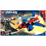 Конструктор Lari Spider Man 11500 Реактивный самолет Человека-Паука против робота Венома 389 деталей