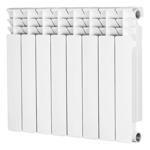 Радиатор биметаллический Radena CS 500/100 боковое подключение белый 8 секций