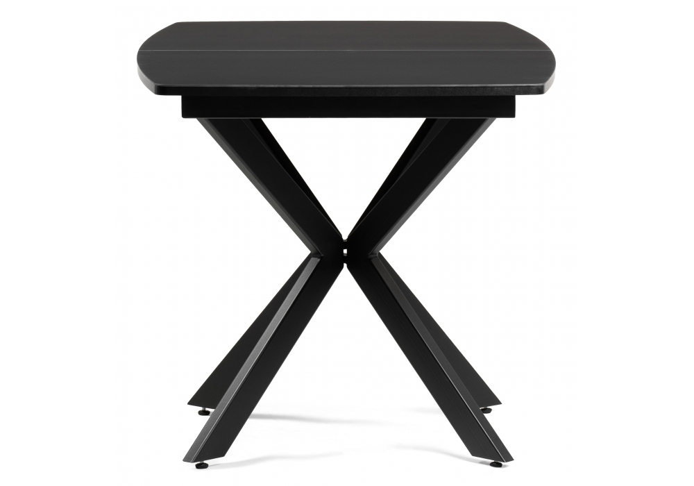 Стол стеклянный Woodville Палу 130(170)х80х76 черный