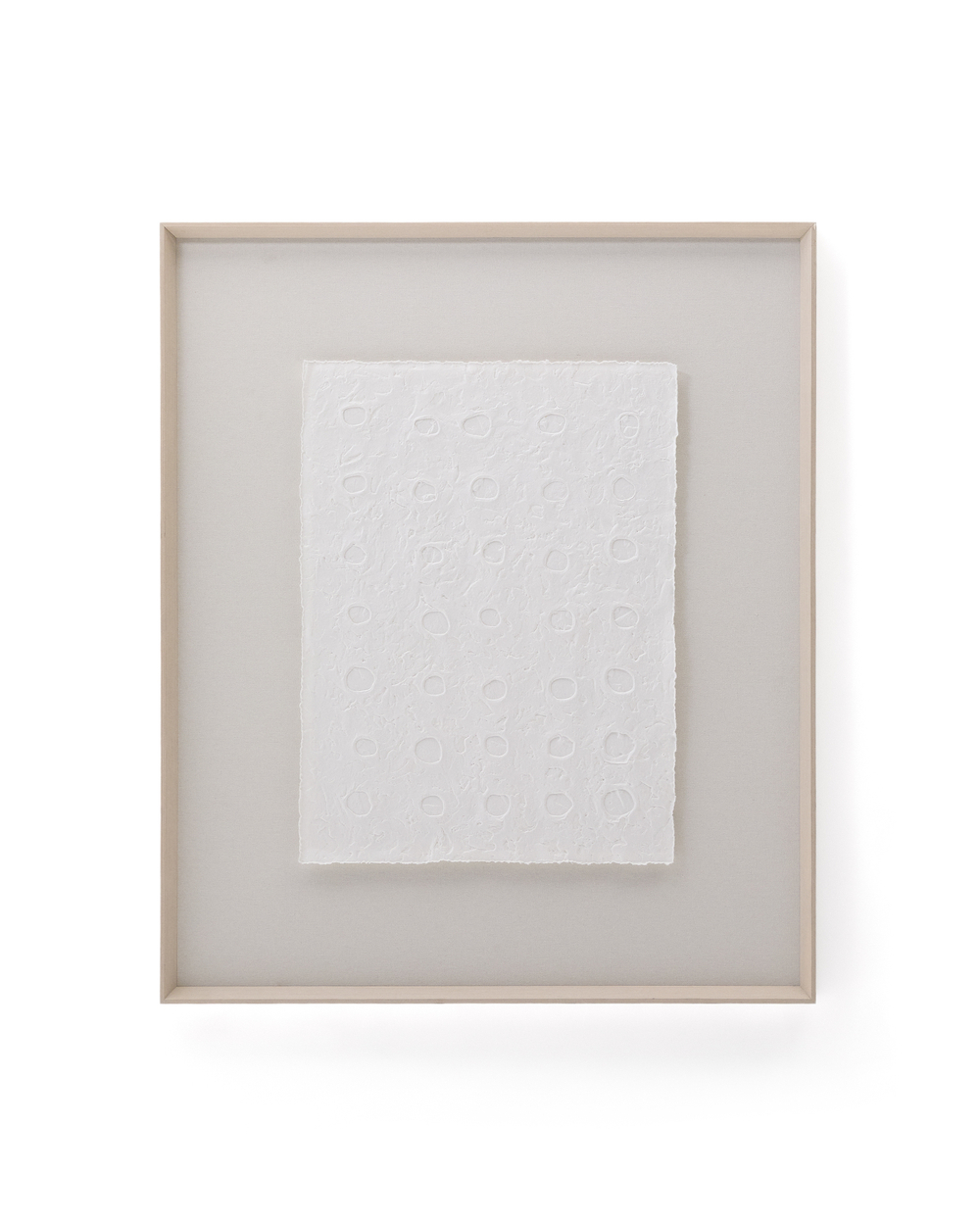 Olvin Абстрактная картина на белой переработанной бумаге с рельефным рисунком 103.6 x 123.6 cm