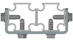 Скоба стальная для сдвойки профиля