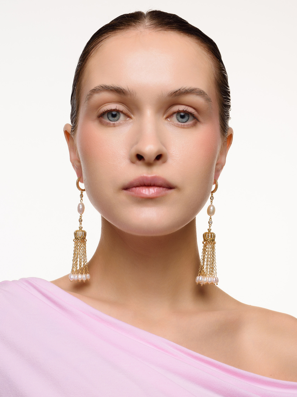 Серьги "Queen pearl" Gold