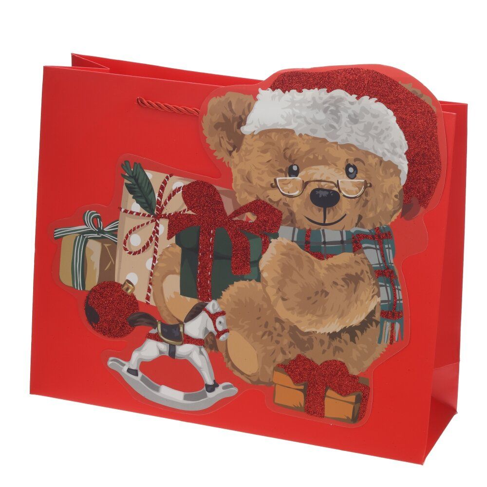 GAEM Пакет подарочный M (бумага 210г/м2, блок 12шт), L32 W12 H26 см, 4в.