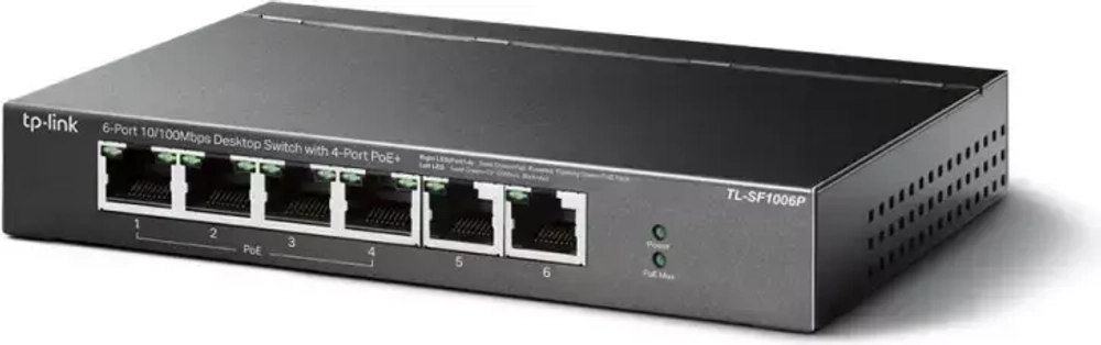 Коммутатор PoE+ 6-портовый (Tp-Link TL-SF1006P)