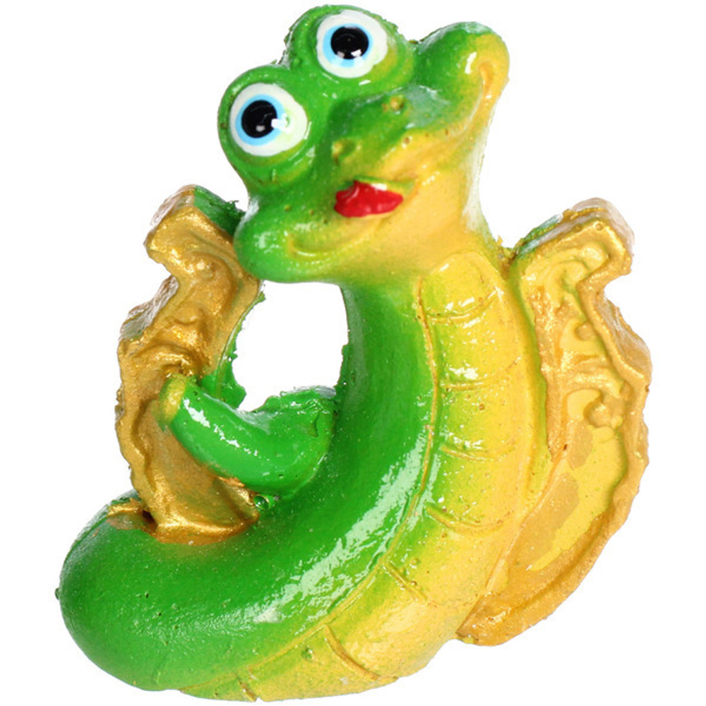 Фигурка новогодняя «Змейка с подковой» 4*2*5 см, микс