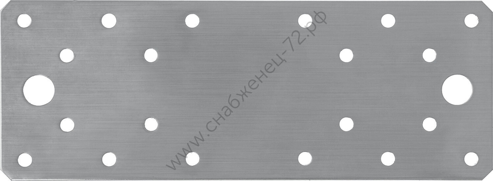 ЗУБР НКП-2.0 180х65х2 мм, нержавеющая крепежная пластина, Профессионал (310636-180)