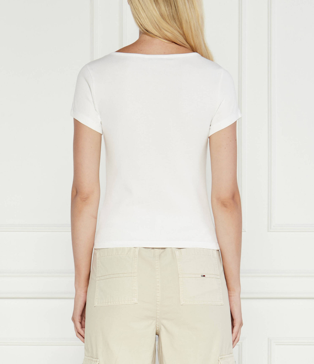 Блузка HENLEY Tommy Jeans - белый(DW0DW18669)
