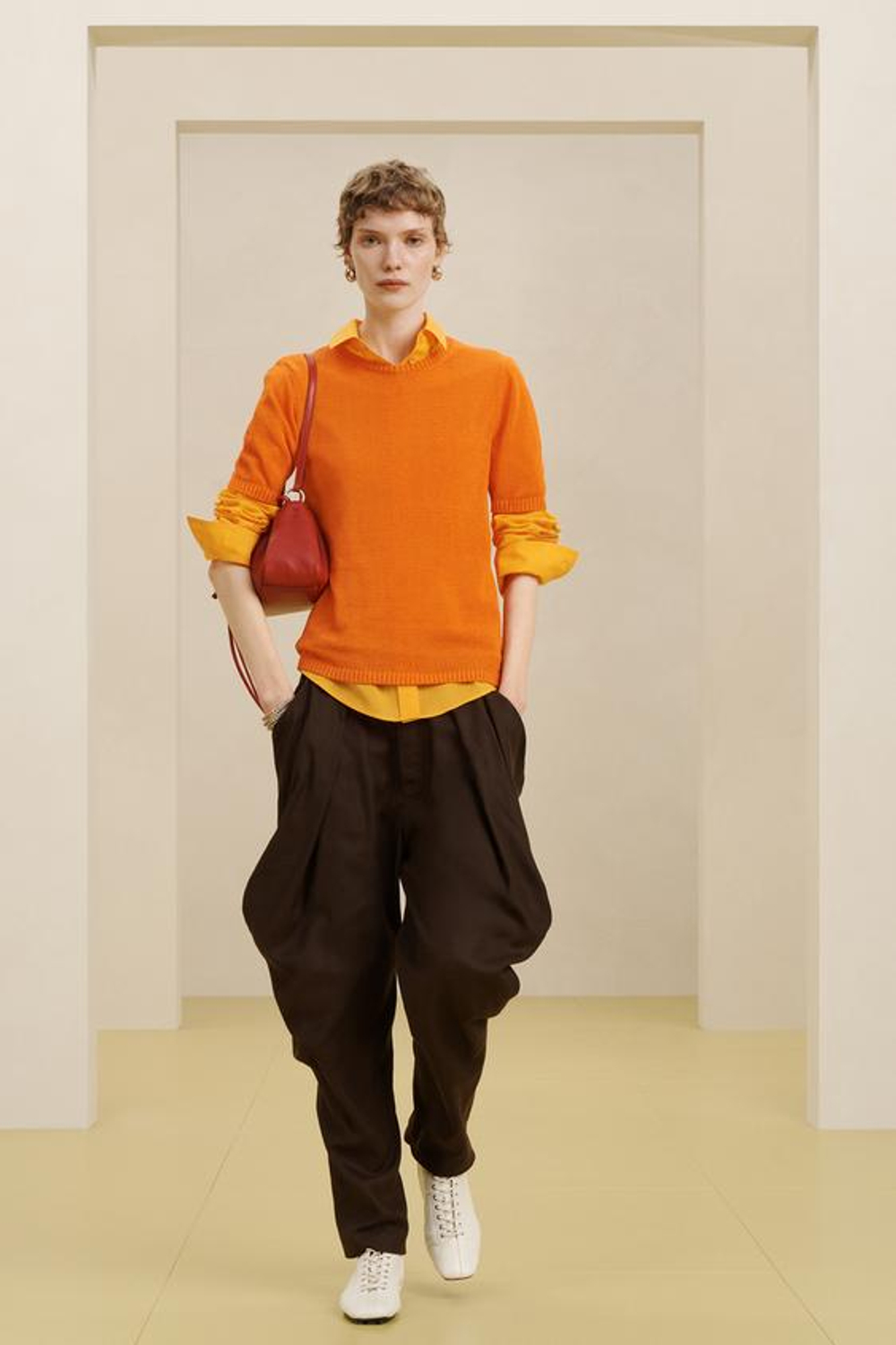 ZARA КОЖАНАЯ МИНИ-СУМКА ЧЕРЕЗ ПЛЕЧО, КРАСНЫЙ