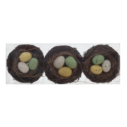 GAEM Набор из 3-х изделий декоративных "Гнездо пасхальное" (10*5), L31 W11 H5 см