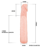 Удлиняющая насадка на пенис 19см Baile Deep Love BI-026206