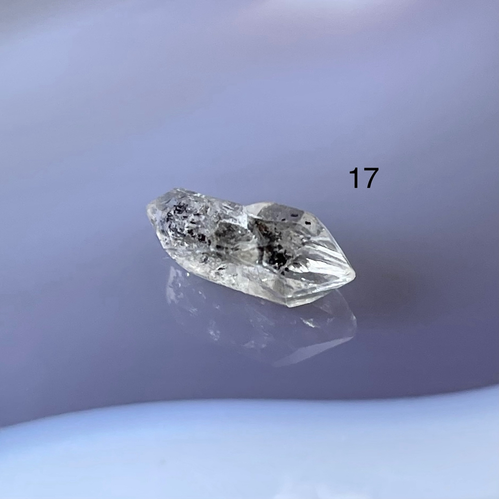 53249  Херкимерский Алмаз Бусина кристалл 10-13мм