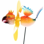 Фигура на спице «Попугай» 14*60см ветрячок для отпугивания птиц