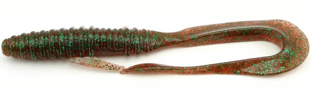 Приманка силиконовая Keitech Mad Wag Mini 2.5" #302S Plum Green FLK.