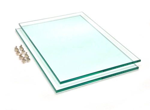 Комплект полированных стеклянных полок для подставок Панорама-280 (2шт. 412х287х10мм.)