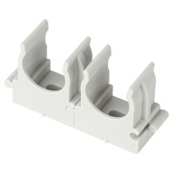 Крепеж-клипса ЭРА CLIP-16-G-MP для трубы прямой монтаж серая d16мм 100шт