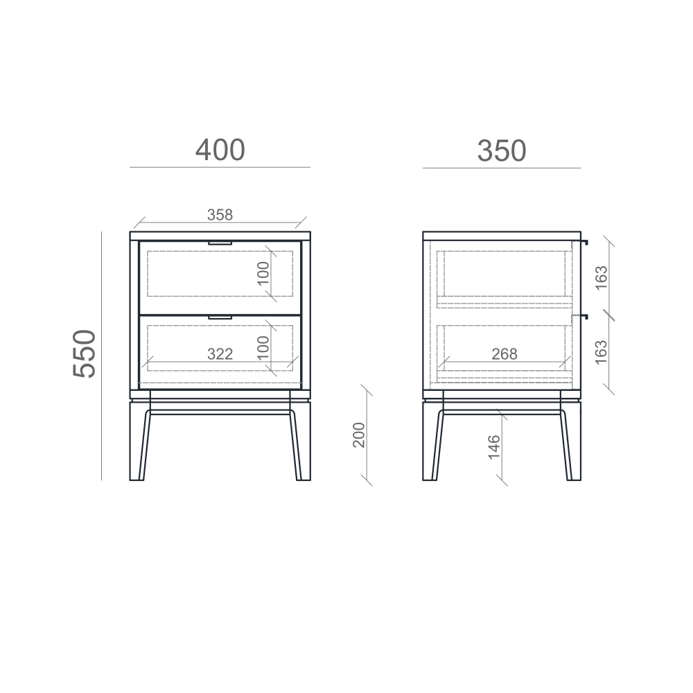 Прикроватная тумба TIMELESS TL124