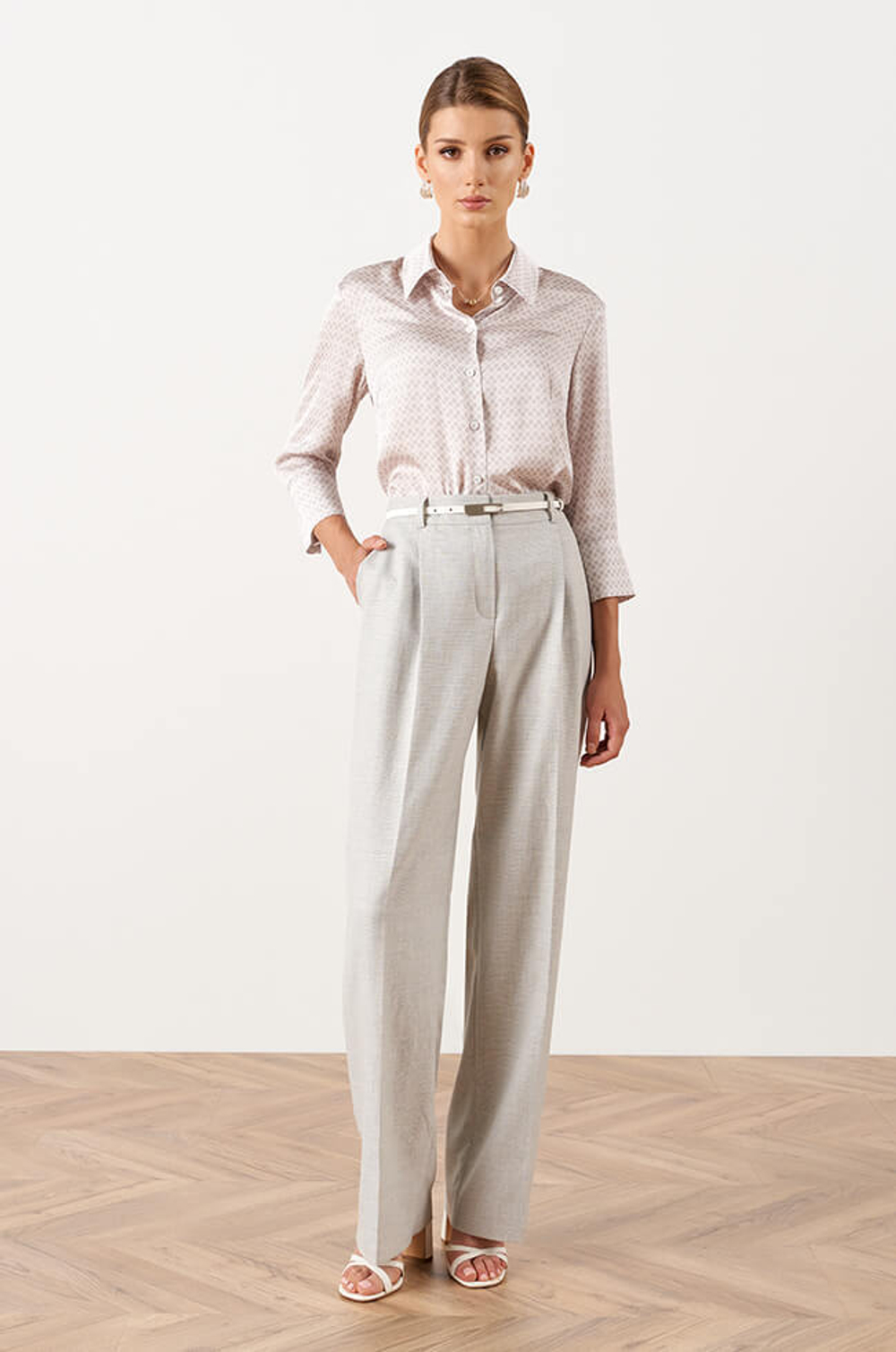 31049 Брюки женские (серый)