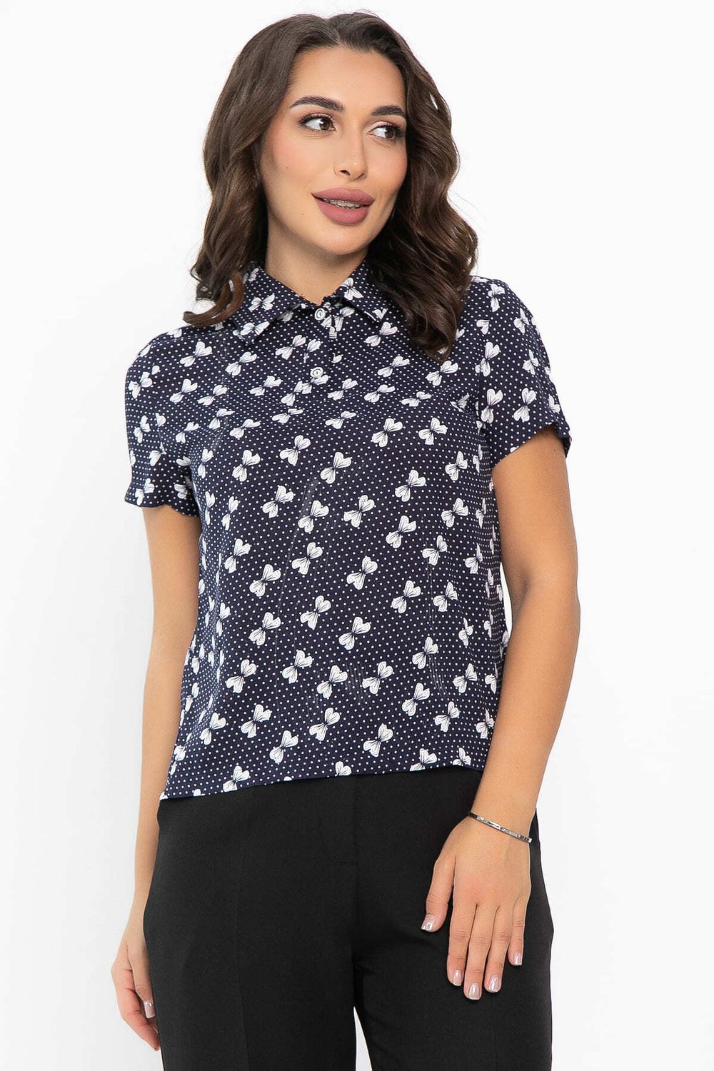 Поло Тренди (синее/бант) Б14100-10М LT Collection