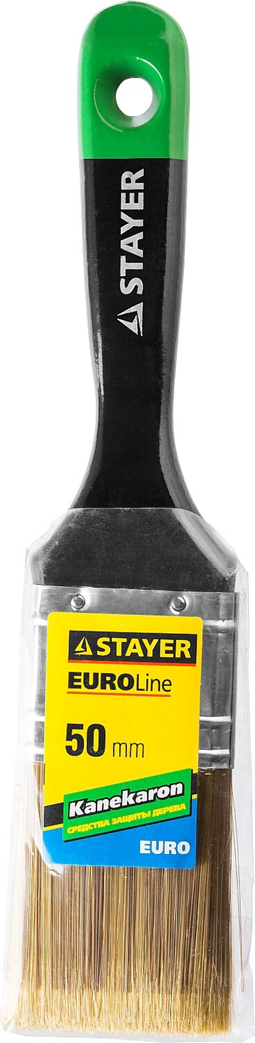 STAYER UNIVERSAL-ARTEX, 50 мм, 2″, искусственная щетина, деревянная ручка, для высокотекучих ЛКМ, плоская кисть (0106-050)
