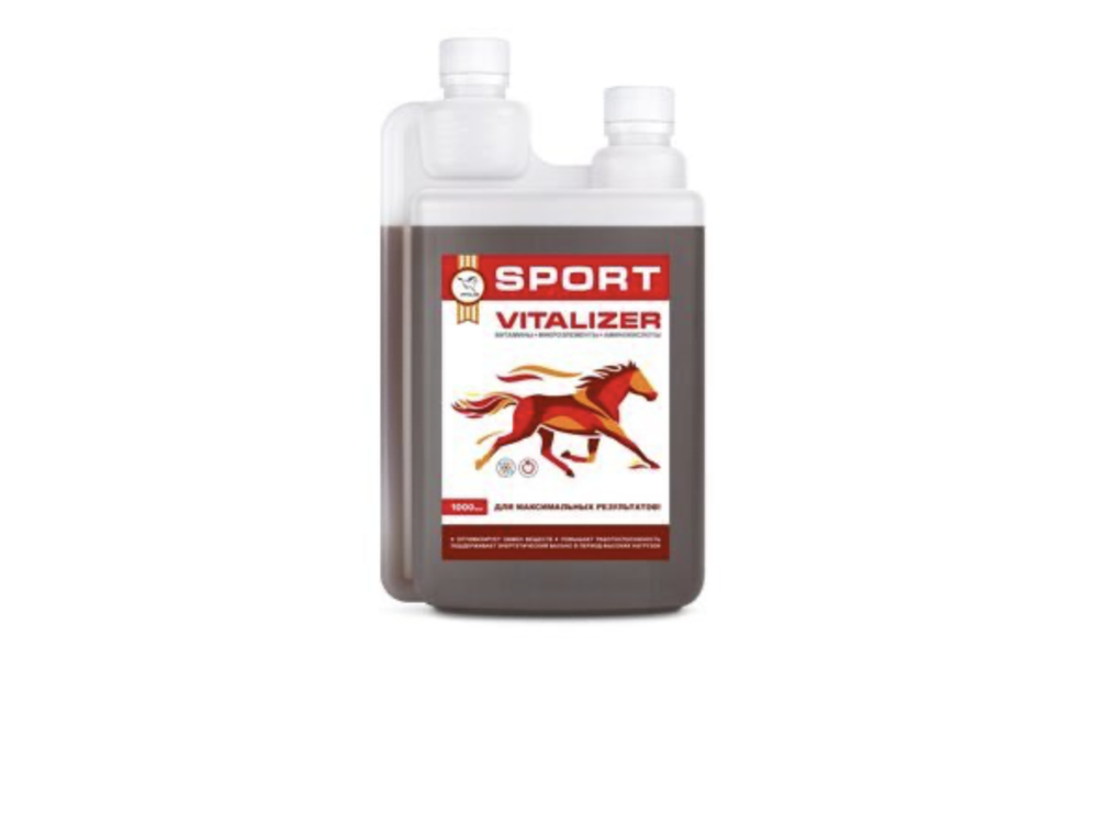 IPPOLAB VITALIZER-концентрат витаминов, минеральных веществ и аминокислот для спортивных лошадей, 1000 мл.