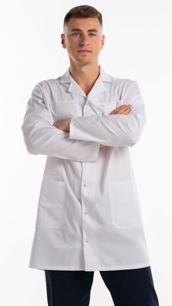 Халат медицинский Максим CVC на кнопках