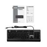 SVEN Механическая игровая клавиатура KB-G9700 (104 кл.+12Fn,RED switch, RGB, мет. корпус)