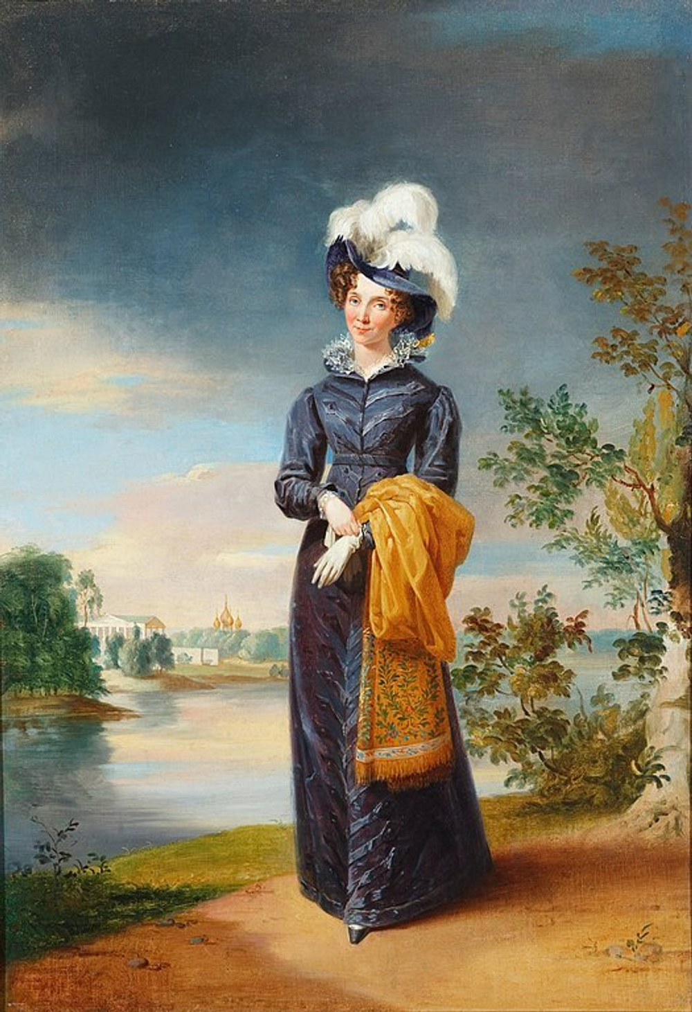 Portret imperatricy Elizavety Alekseevny, Dou D., kartina dlya interera (reprodukciya) stene.ru