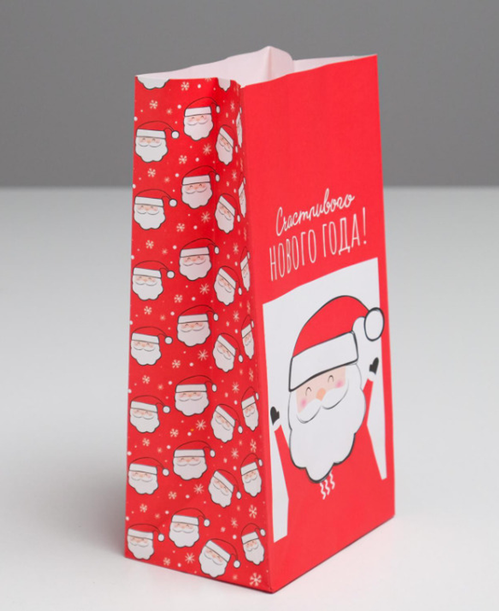 Пакет без ручек  10*19.3*7 см Счастливого Нового Года! (5088602)